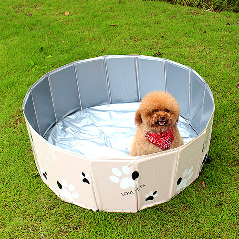 Pawptastic PVC Folding Dog Bathtub