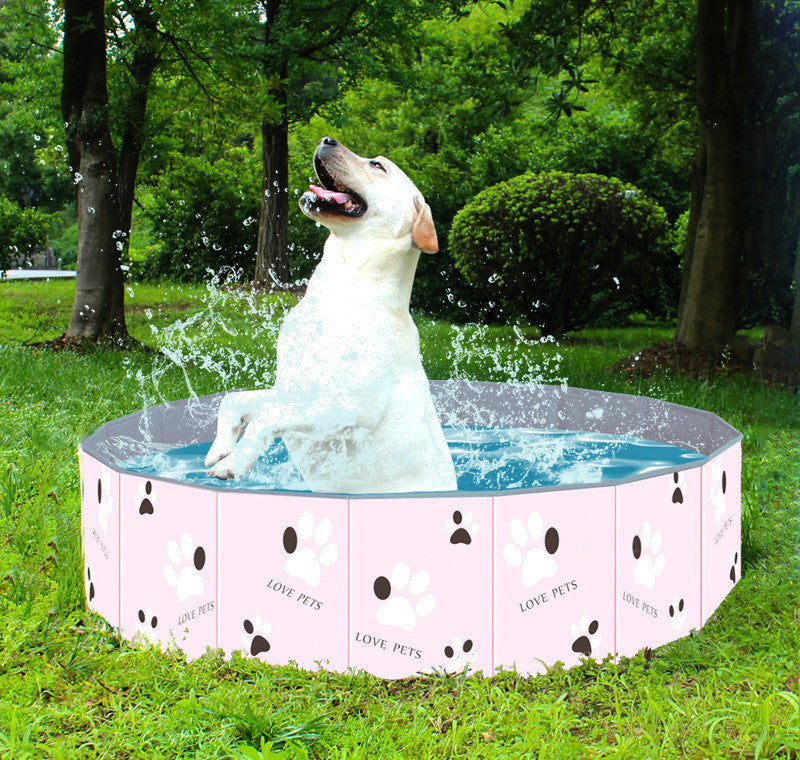 Pawptastic PVC Folding Dog Bathtub