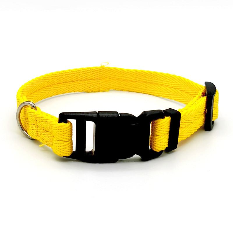 Pawptastic Solid Color Dog Collar Anti-strain