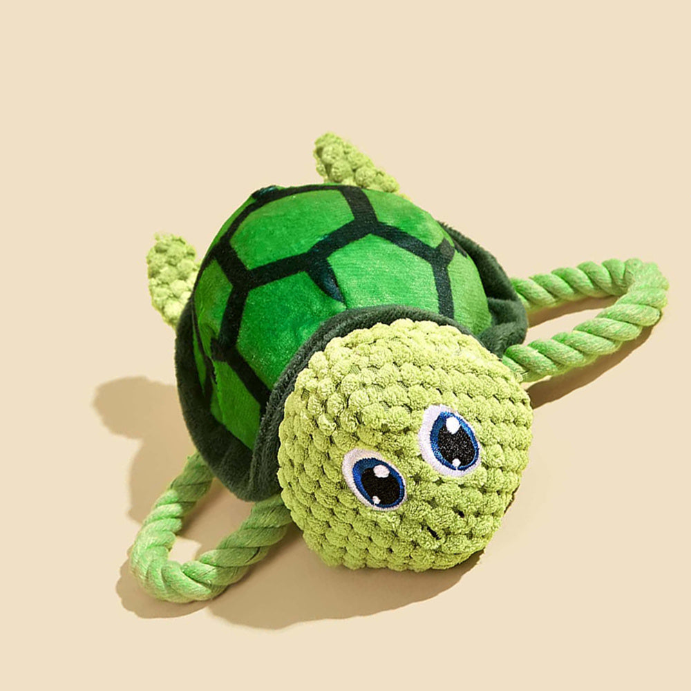 Pawptastic Turtle Shaped Dog Chewing Toy