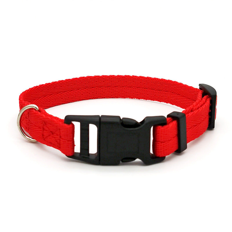 Pawptastic Solid Color Dog Collar Anti-strain