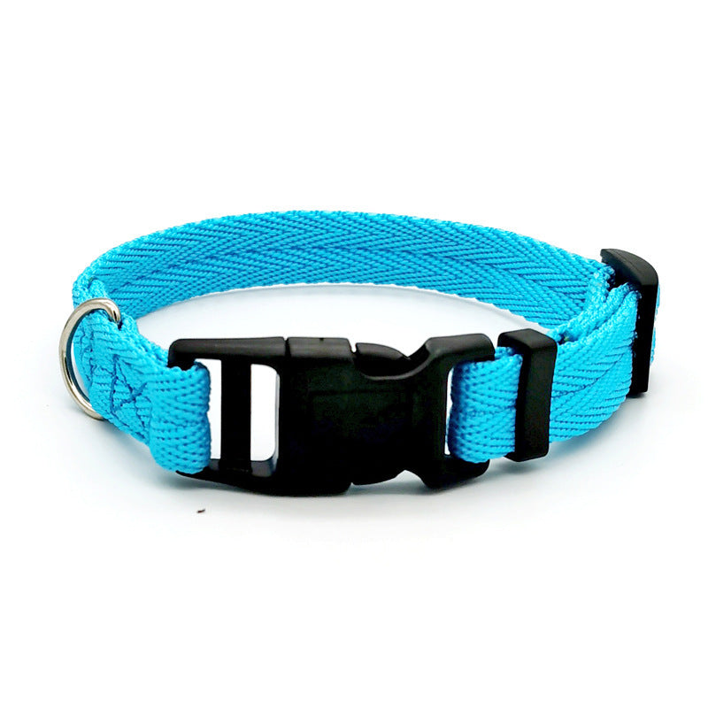 Pawptastic Solid Color Dog Collar Anti-strain