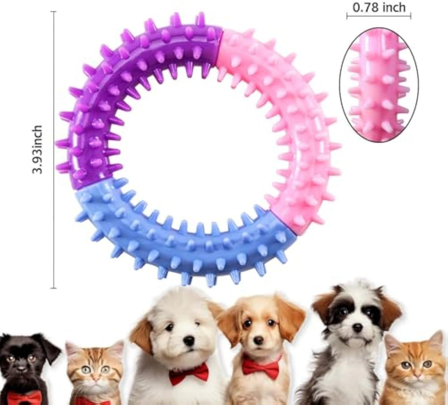 Pawptastic Dog Chew Rubber Puppy Teething Toys