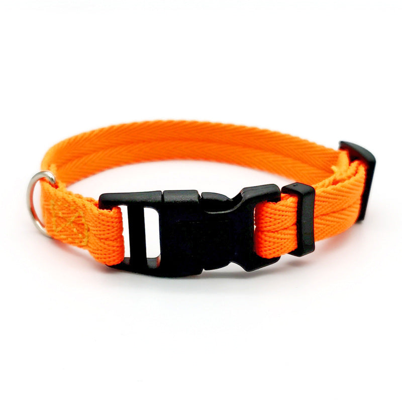 Pawptastic Solid Color Dog Collar Anti-strain