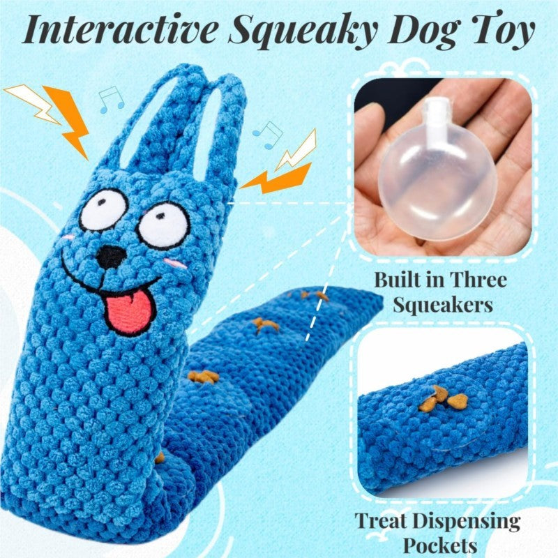 Pawptastic Squeaky Dog Puzzle Toys Interactive Plush Dog Toy